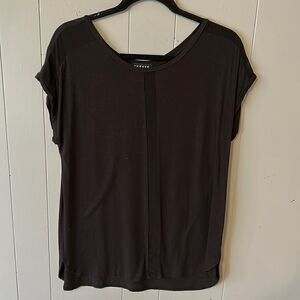 Trouve Black Sheer Detailed Top Size Medium
